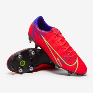 Nike Mercurial Vapor XIV Academy SG-PRO Anti-Clog - Bright Crimson/Metallic  Silver - Soft Ground - Mens Soccer Cleats