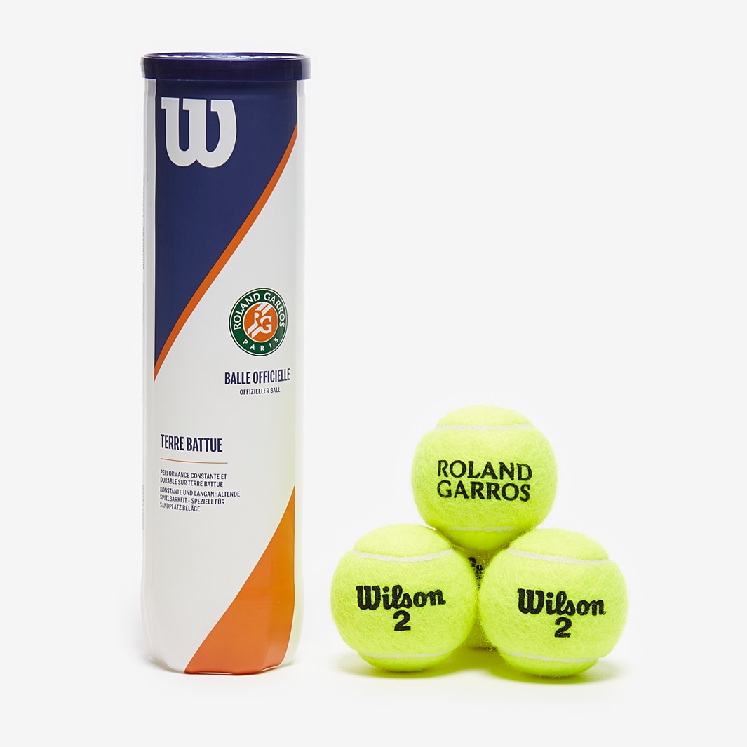 Wilson Roland Garros Clay Court 4 Ball Tube | Pro:Direct Soccer