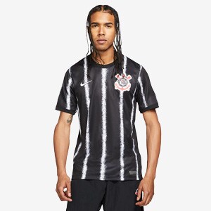 Nike Corinthians 21/22 Away Stadium SS Jersey - Black/White