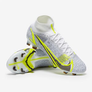 Nike Mercurial Superfly VIII Elite FG - White/Black-Metallic