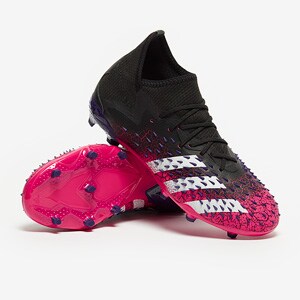 adidas Predator フリーク1 サッカーシューズ ブラック/ピンク adidas Predator Freak.1 FG - Core Black/White/Shock Pink