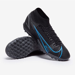 Nike VIII Academy TF - Black/Black/Iron - Mens Soccer Cleats
