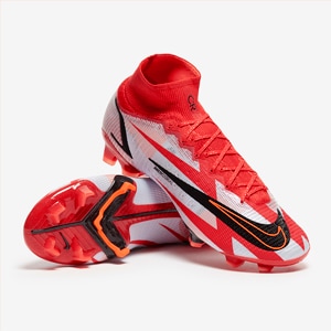 Perímetro Acuerdo Así llamado Nike Mercurial Superfly VIII Elite CR7 FG - Chile Red/Black/Ghost/Total  Orange - Mens Soccer Cleats 