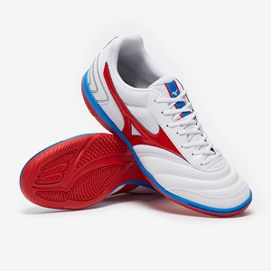Sport Rustiek kleurstof Mizuno MRL Sala Club IN - White/High Risk Red - Mens Boots | Pro:Direct  Soccer