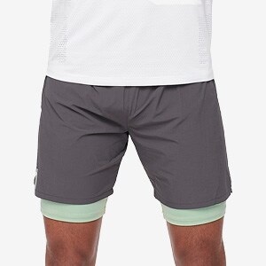 do 4-Way Stretch 2 in 1 Short - Charcoal/Nature Green | do Sport