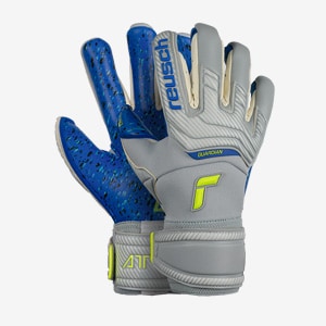 Reusch Kids Attrakt Freegel S1 Junior Goalkeeper Gloves 7 deep Blue/Safety Yellow/deep Blue 
