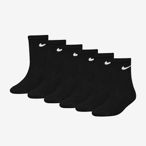 Nike Younger Kids Crew Socks 6 PK (5-7Y) | Pro:Direct Soccer