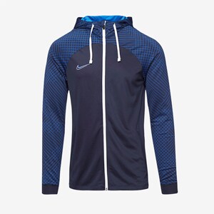 Nike Dri-Fit Strike Hooded Track Jacket (K) - Obsidian/Royal Blue/White - Mens Football Teamwear
