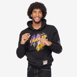 Los Angeles Lakers Hyper Hoops Hoodie By Mitchell & Ness - Black