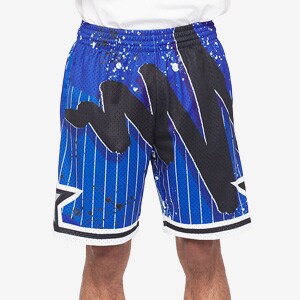 NBA Orlando Magic Blue Mesh Retro Shorts