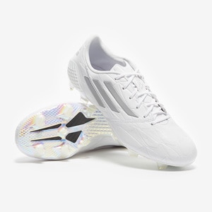 adidas F50 adizero IV Leather Pack II Limited Edition FG - White/ White/Silver Metallic - Mens Boots