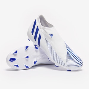 adidas Edge.3 Cordones FG - Blanco/Hi-Res Azul/Blanco - Botas para | Pro:Direct Soccer