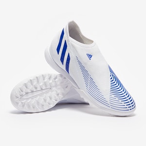 adidas Edge.3 Sin Cordones TF - Blanco/Hi-Res Azul/Blanco Botas para Pro:Direct Soccer