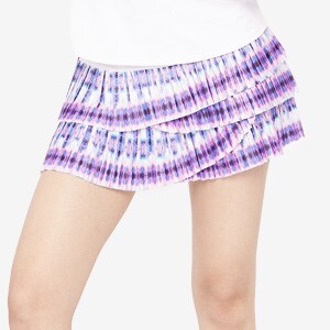 Lucky In Love Batik Pleated Scallop Skirt
