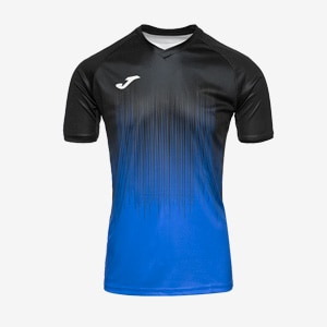 Joma Tiger IV S/S Shirt - Black/Fluor Coral - Mens Football Teamwear