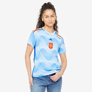 adidas Spain Women's 2023 Away Jersey - Glow Blue