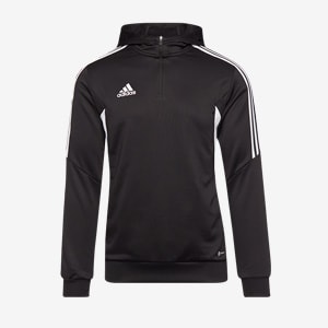 adidas Condivo 22 Hooded Track Jacket - Black | Pro:Direct Soccer