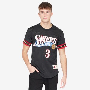 Mitchell & Ness - NBA Jumbotron 3.0 Mesh V-neck 76ERS - Red / Royal