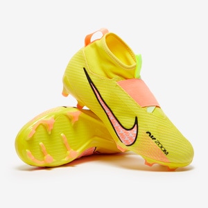 Kids Air Mercurial Superfly IX Pro FG - Pink Blast/Volt/Gridiron - Junior Boots | Pro:Direct Soccer