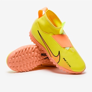 Nike Kdis Zoom Mercurial Superfly IX Academy TF para niños - Amarillo Strike/Brillo de Atardecer/Voltio Moqueta/turf - para niños | Pro:Direct