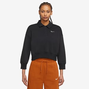 Nike Sportswear Womens Phoenix Fleece Cropped Polo | Pro:Direct Soccer