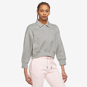 Nike Sportswear Womens Phoenix Fleece Cropped Polo | Pro:Direct Soccer