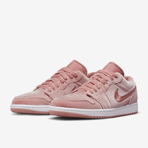 Womens Air Jordan 1 Low SE - Rust Pink/Rust Pink/White - Womens