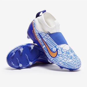 Nike Kids Zoom Superfly Academy CR7 FG/MG - White/Metallic Copper/Concord - Junior Boots