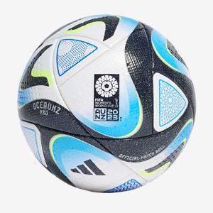 adidas Womens OCEAUNZ Pro World Cup Ball - White/Navy/Blue/Lucid | Pro:Direct Soccer