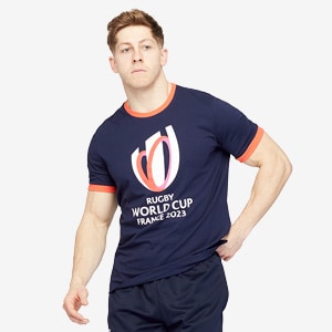 Rugby World Cup 23 France Cotton T-Shirt by Macron | 4XL | Navy Blue