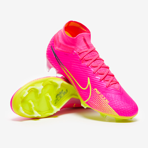Nike Air Vapor XV Elite Pro SG - Pink Blast/Volt/Gridiron Mens Boots | Pro:Direct