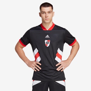 adidas River Plate 2023 Icon Shirt - Black | Pro:Direct Rugby