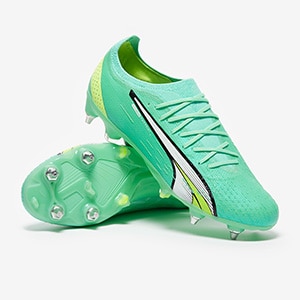 Puma Ultra Ultimate FG/AG - Electric White/Fast Yellow - Mens Cleats