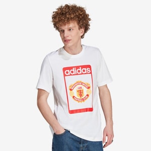 adidas Originals Manchester United White Trefoil T-Shirt