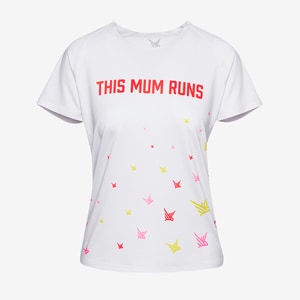 This Mum Runs Recycled T-Shirt - This Mum Runs Flock Print | Pro:Direct Running