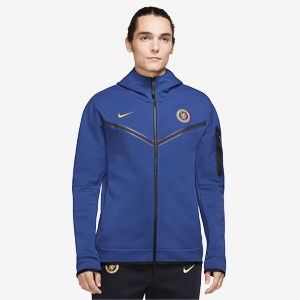 Nike Chelsea 23/24 NSW Tech Fleece Hoodie - Rush Blue/Club Gold