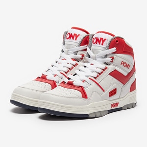 P.O.N.Y. M 100 White Red Mens Shoes Pro Direct Basketball