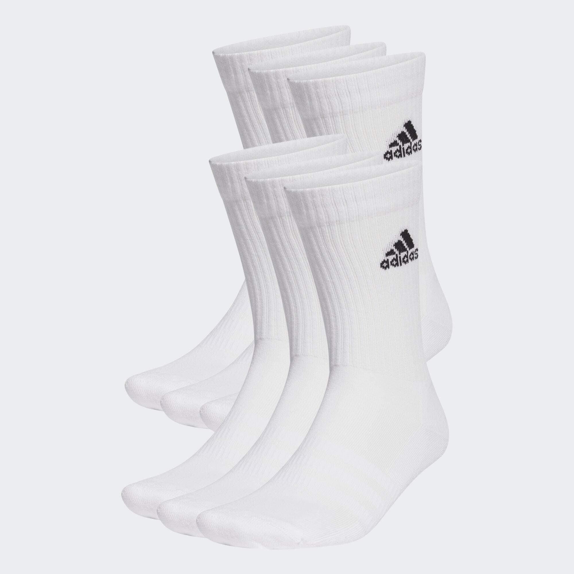 adidas Unisex Cushioned Sportswear Crew Socks 6 Pack | Pro:Direct Soccer
