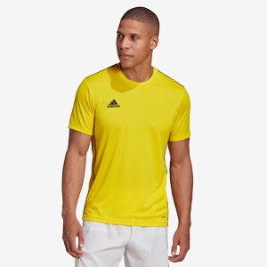 yellow adidas football shirt