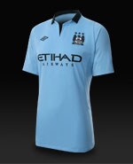 Soccer Jerseys - Football Shirts - Umbro Man City 12/13 Home