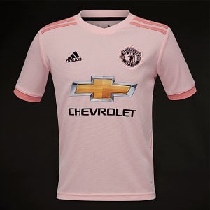 Chevrolet Pink Man U Jersey Manchester United Adidas Climalite