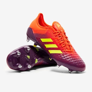 Mens Boots - adidas Predator Malice SG - Legend Purple/Shock Orange - | Pro:Direct Rugby