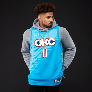 Men's Oklahoma City Thunder Russell Westbrook Nike Black MVP Swingman Jersey