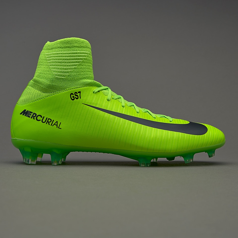 Botas de futbol-Nike Mercurial Superfly V FG para Verde eléctrico/Negro/Lima Soccer