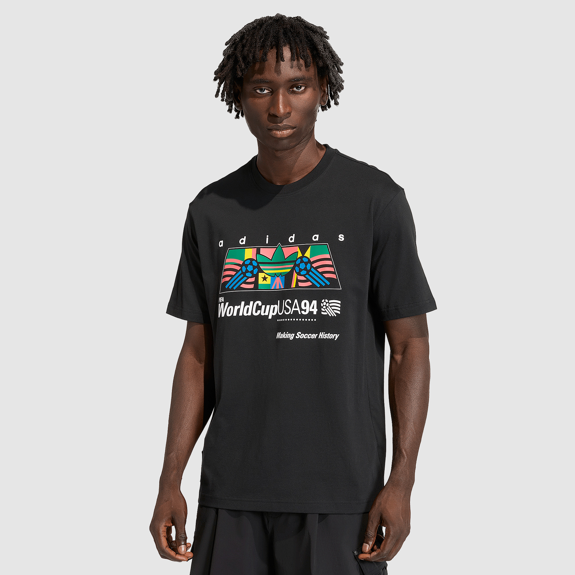 Adidas Originals Archive Africa 94 Graphic T Shirt Black