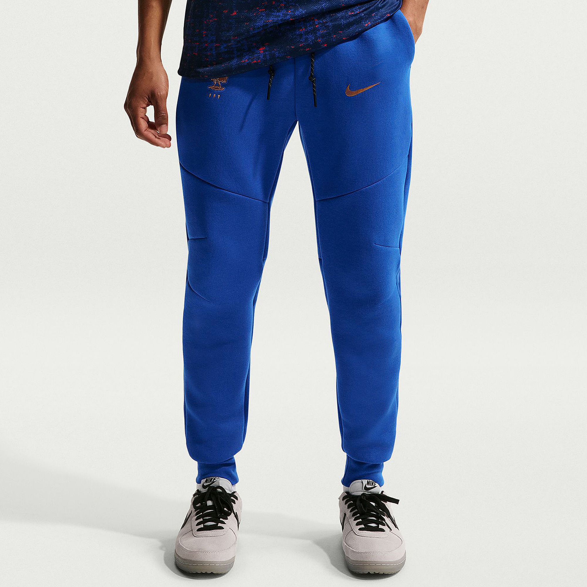 Nike France 2026 Tech Fleece Joggers Game Royal Metallic Copper Blue