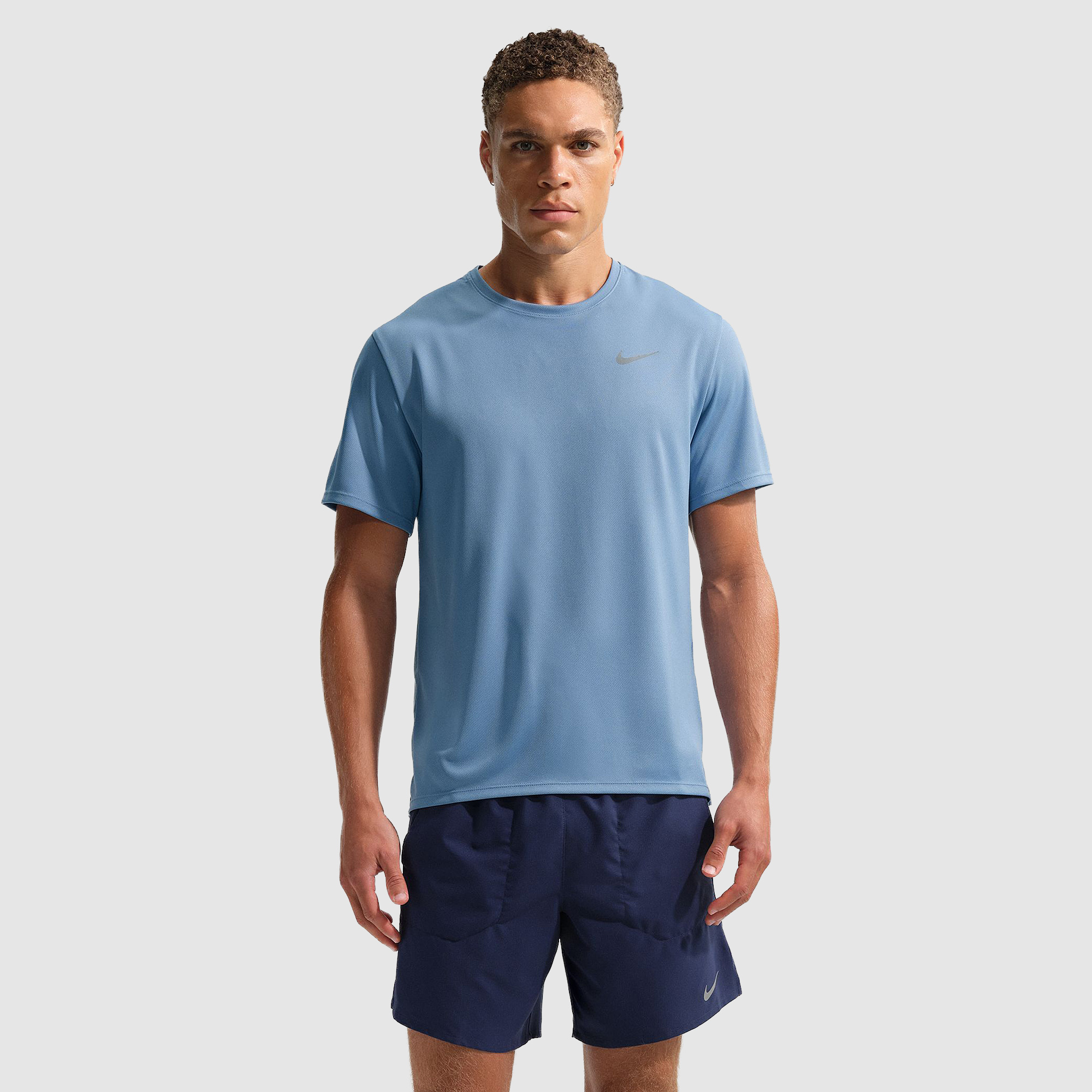 Nike Miler T Shirt Work Reflective Silv Blue