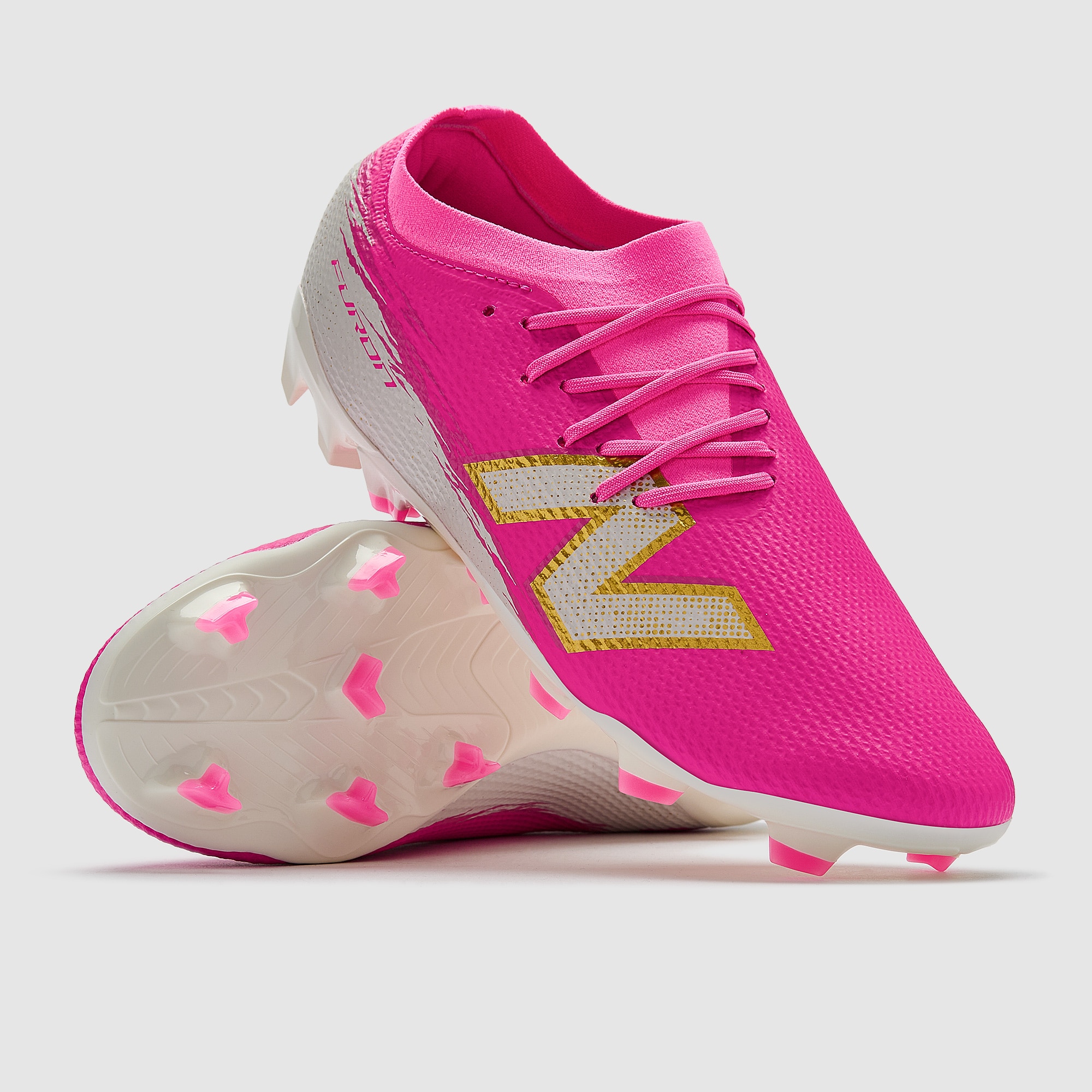 New Balance Furon V8 Team FG - Rosa Heat/Sale Marino/Oro Metallizzato