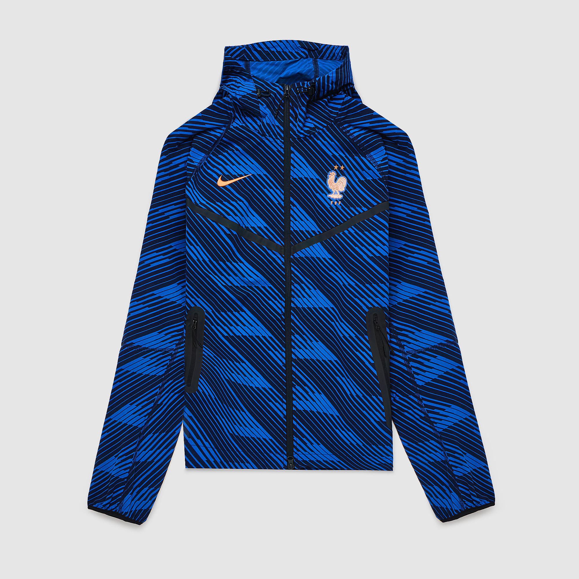 Nike France 2026 Tech Woven Top Game Royal Metallic Copper Blue