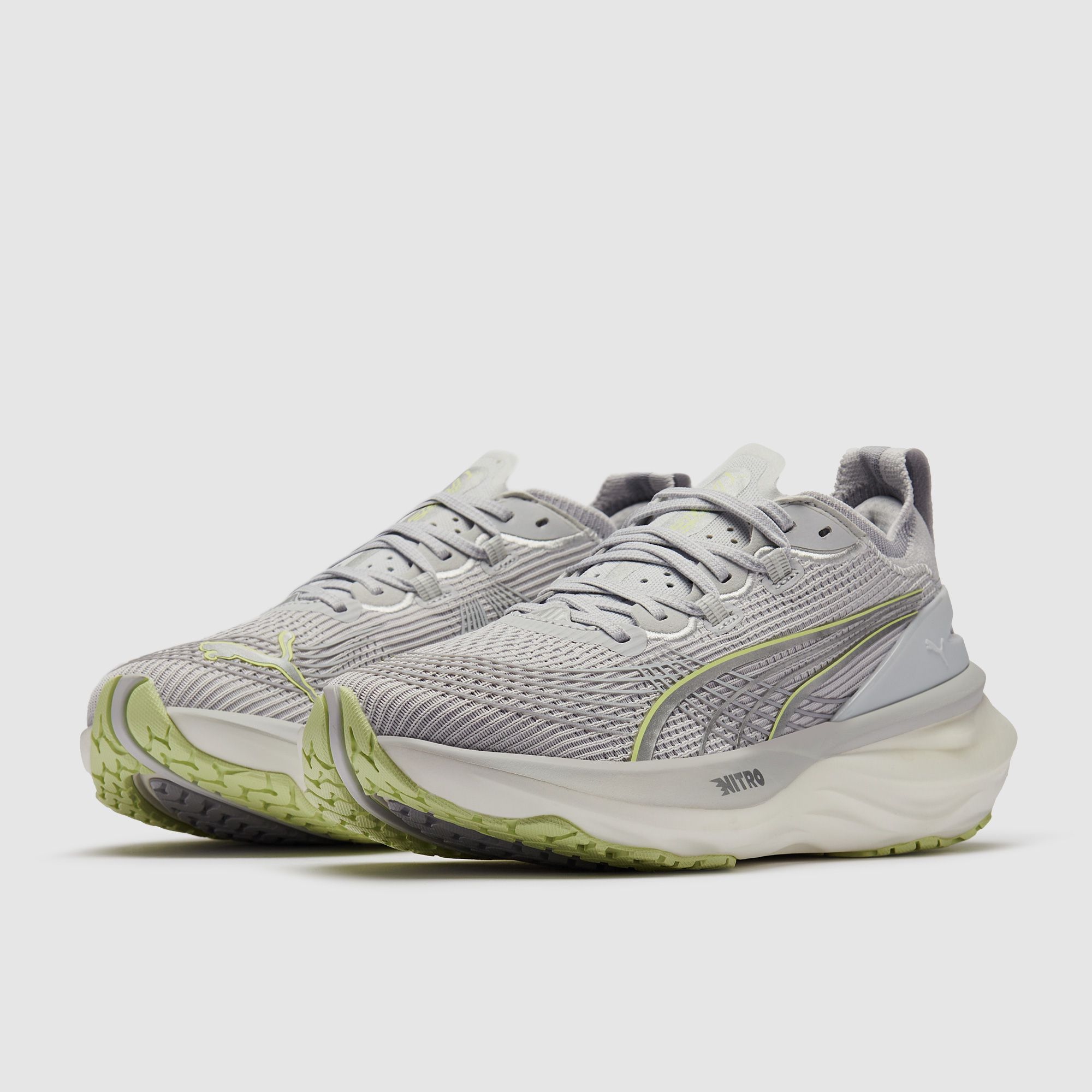 Puma Womens Foreverrun Nitro 2 Silver Mist Apple Spritz Grey